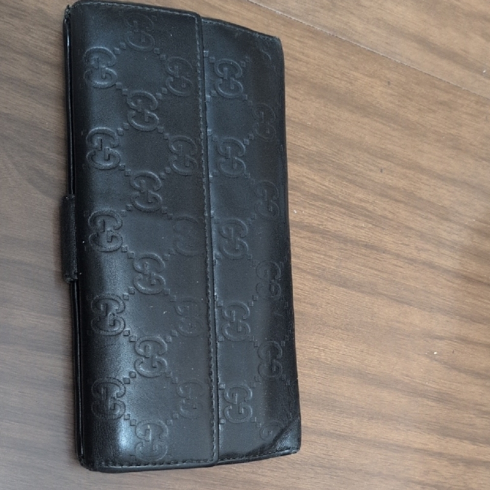 Gucci Black Embossed Wallet